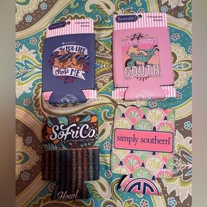Koozie lot.  Simply Southern, Southern Fried Cotton & it’s a girl thing.